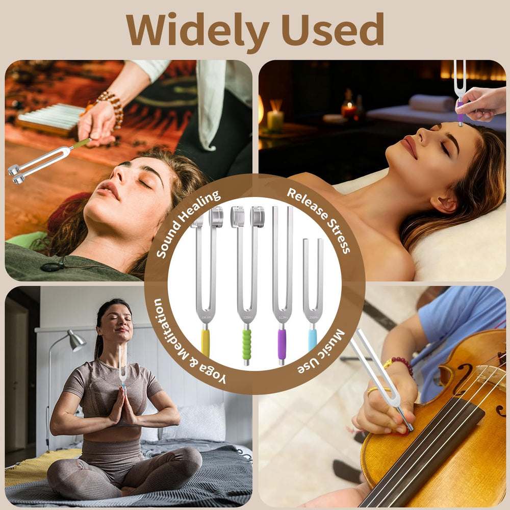SUPERNIGHT sponge grip on tuning fork for comfortable sessions.