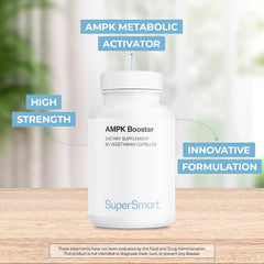 Supersmart AMPK Booster capsules close-up for daily use