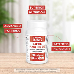 Supersmart Arctic Plankton Oil softgels for easy daily omega-3 intake.