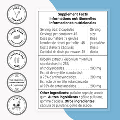 Supersmart bilberry extract pour shown for easy dosing