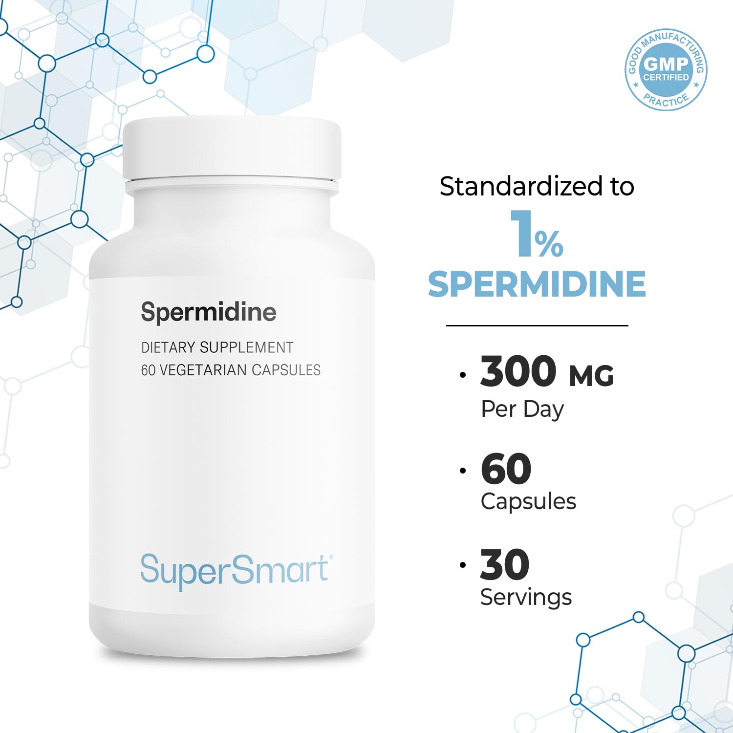Supersmart bottle closeup demonstrates easy dosing and handling.