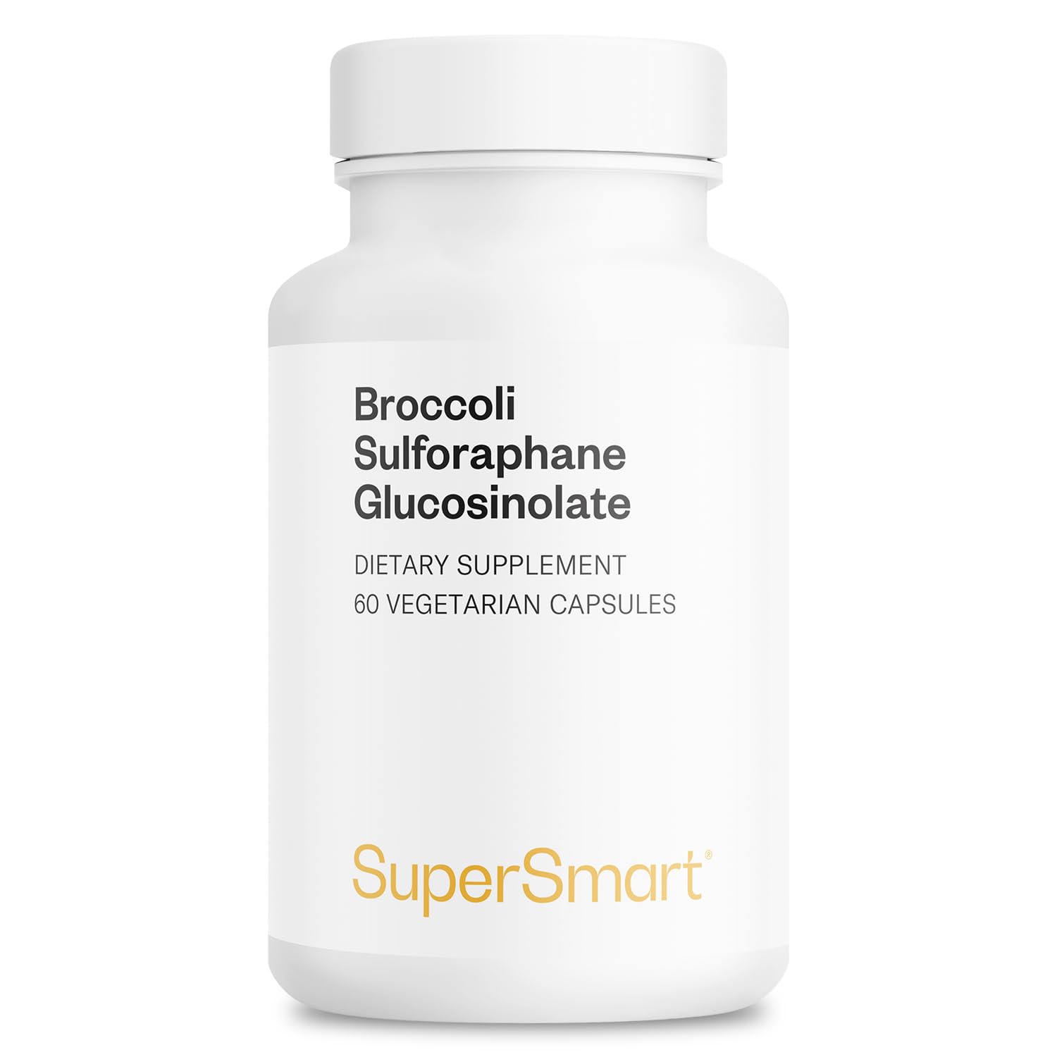 Supersmart broccoli sulforaphane bottle for daily immune-support routine.
