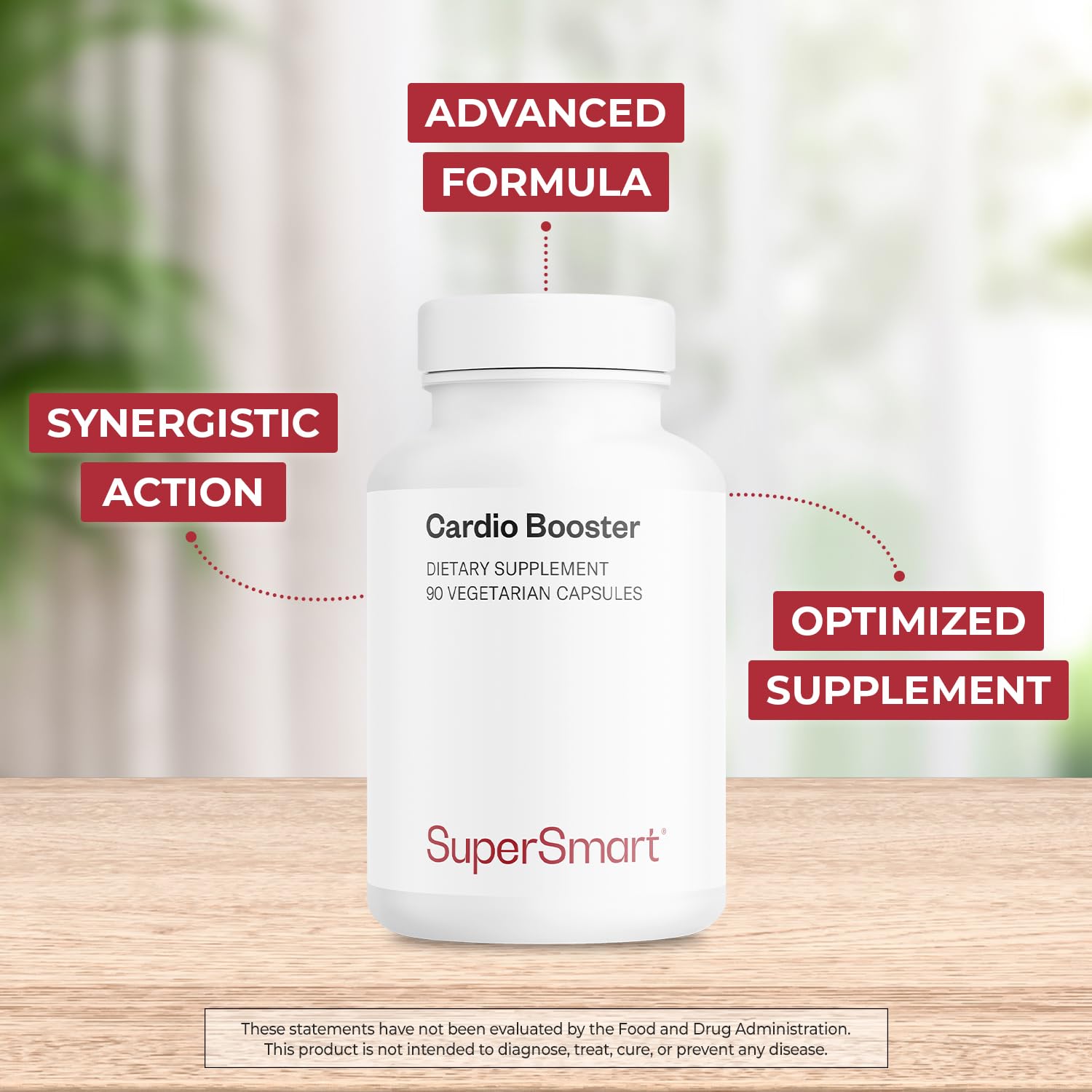 Supersmart Cardio Booster capsules ready for daily intake and heart-friendly support.