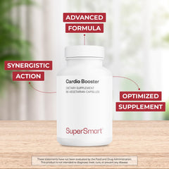 Supersmart Cardio Booster capsules ready for daily intake and heart-friendly support.