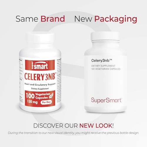 Supersmart Celery3nb capsules closeup showcasing simple daily intake.