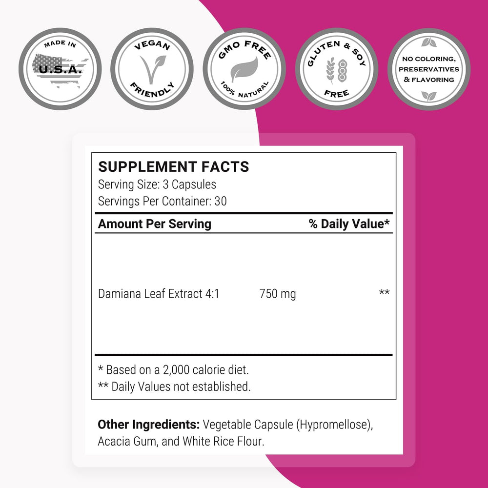 Serving size panel showing recommended daily intake
