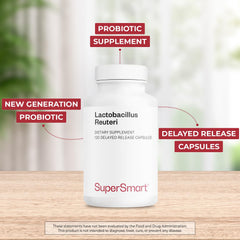 Supersmart delayed-release capsules close-up showing gastro-resistant design for better delivery