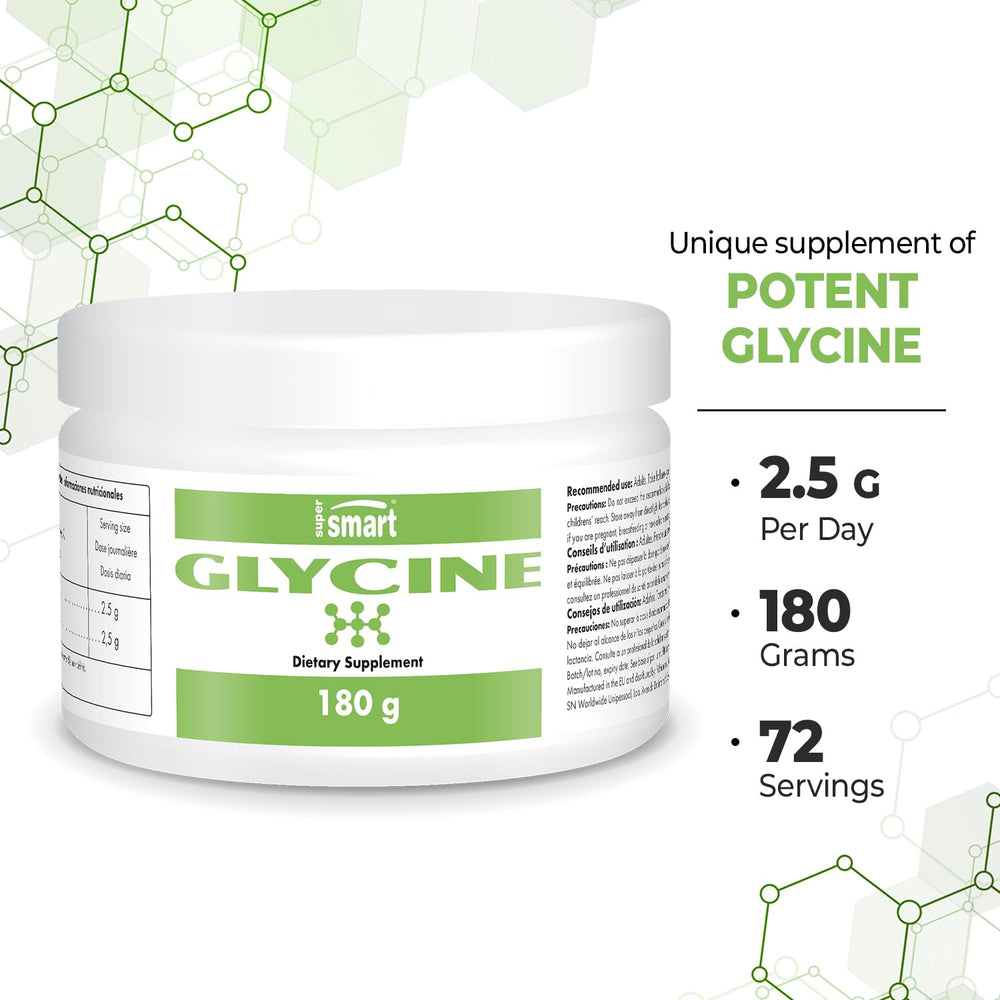 Supersmart glycine label highlights vegan gluten-free formula