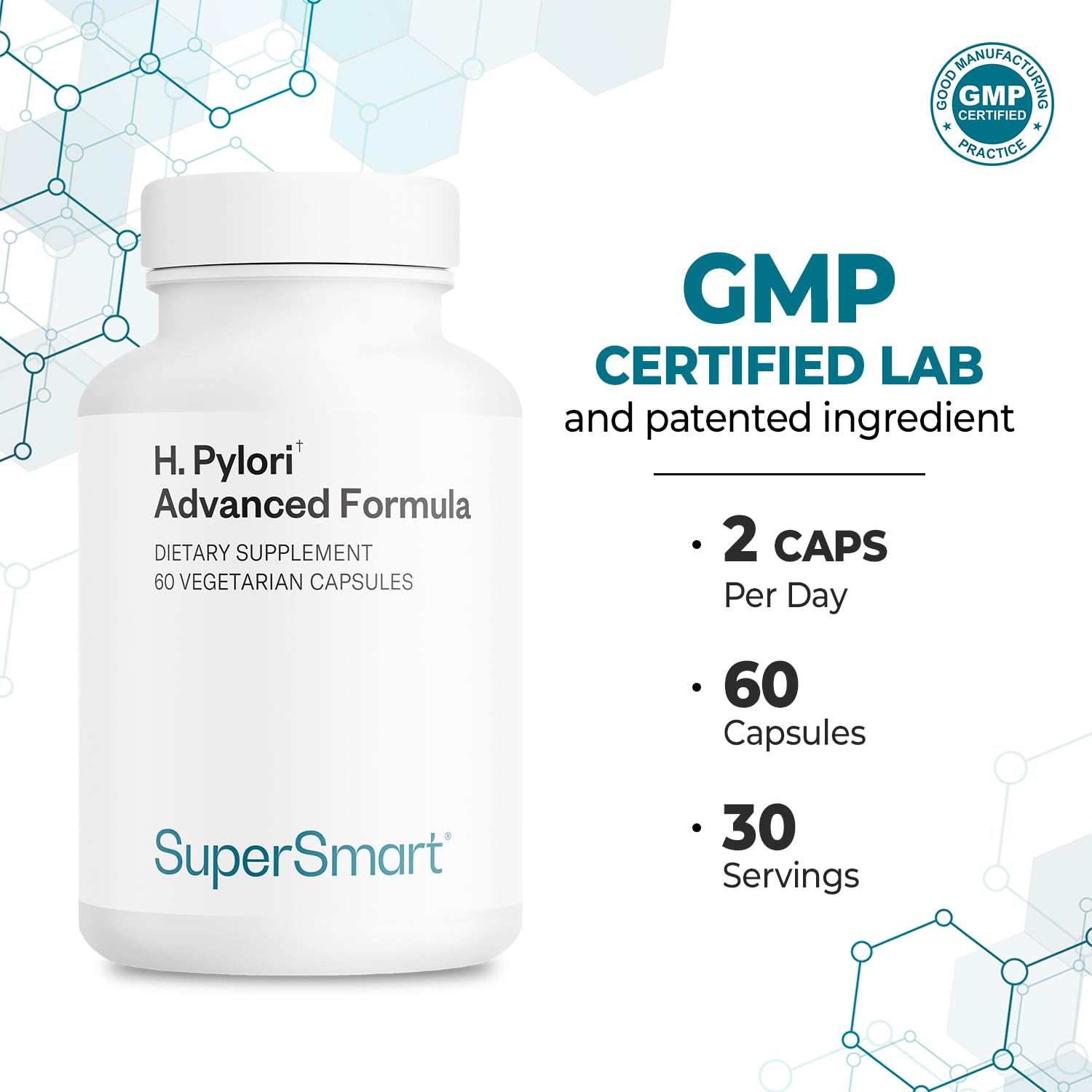 Packaging box for Supersmart H. Pylori Advanced conveying USA-made quality