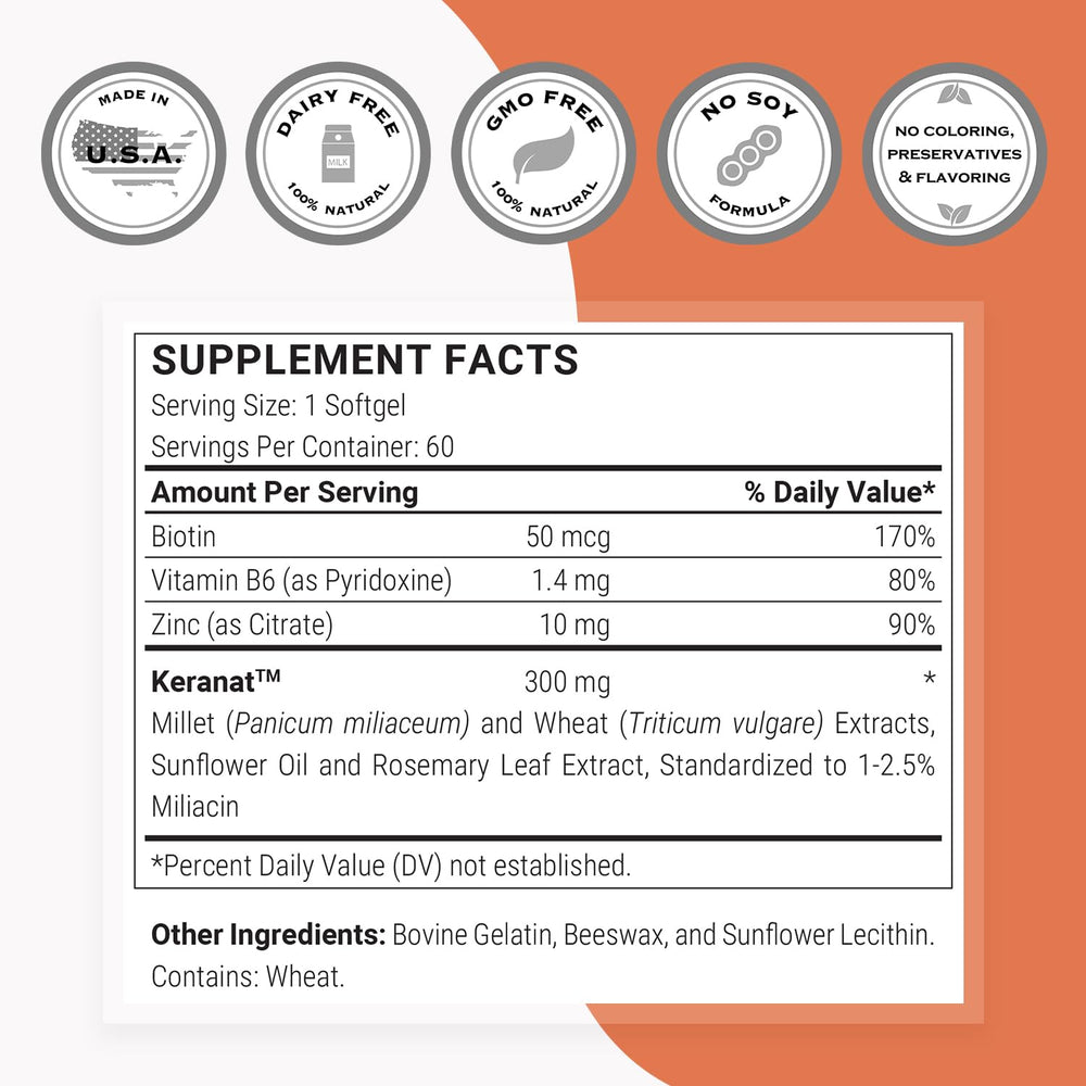 Supersmart Keranat daily-use scene with a softgel ready to take