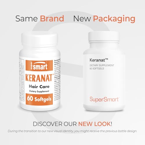 Supersmart Keranat softgels close-up showing easy-to-swallow capsules