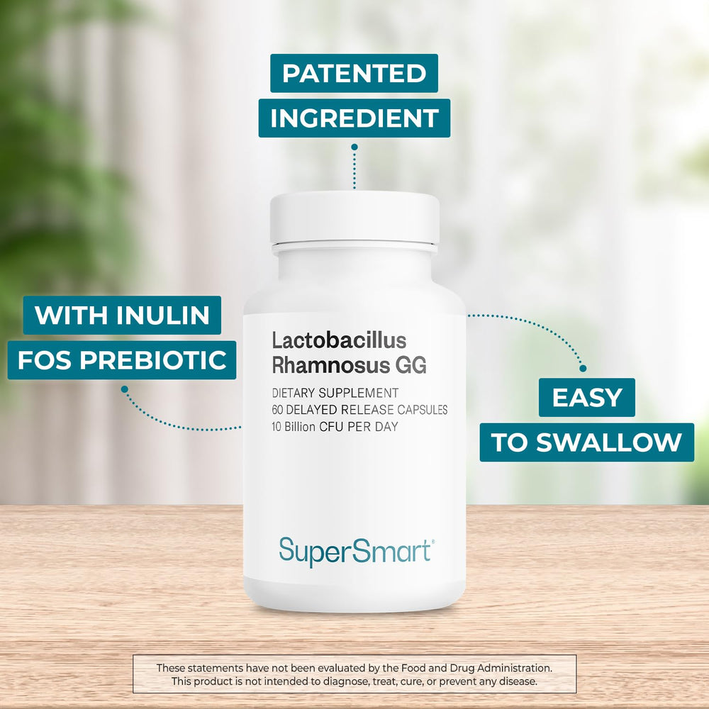 Supersmart LGG delayed-release capsules designed for gut delivery.