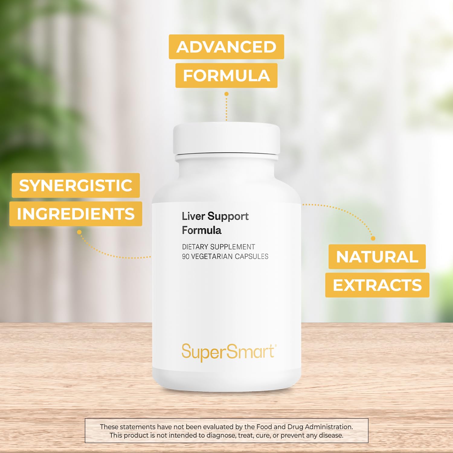 Supersmart Liver Support capsules dispensed for easy daily intake.