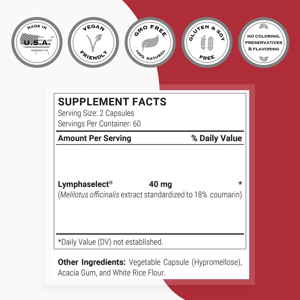 Supersmart Lymphatonic box packaging with product credentials and dosage clarity.