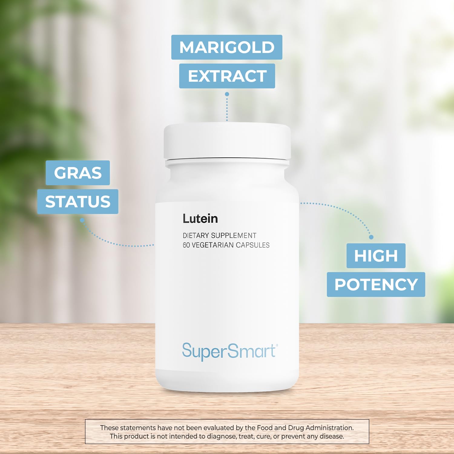 Marigold flower extract shown as the lutein source in Supersmart formula