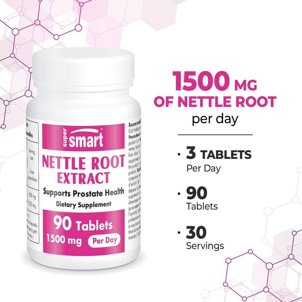 Supersmart stinging nettle root pour demonstrates easy daily intake.