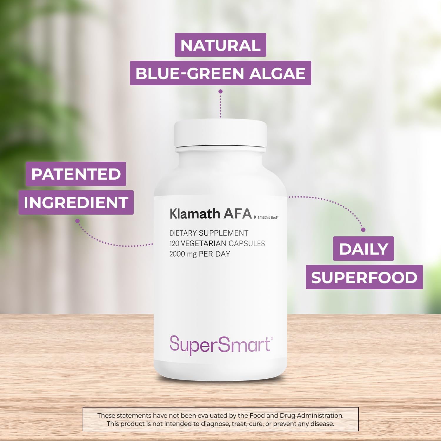 Lineup of Supersmart vegetarian capsules for vegan daily nutrition.