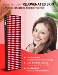 Supersred 300 dual-chip LEDs close-up showing red and infrared output.