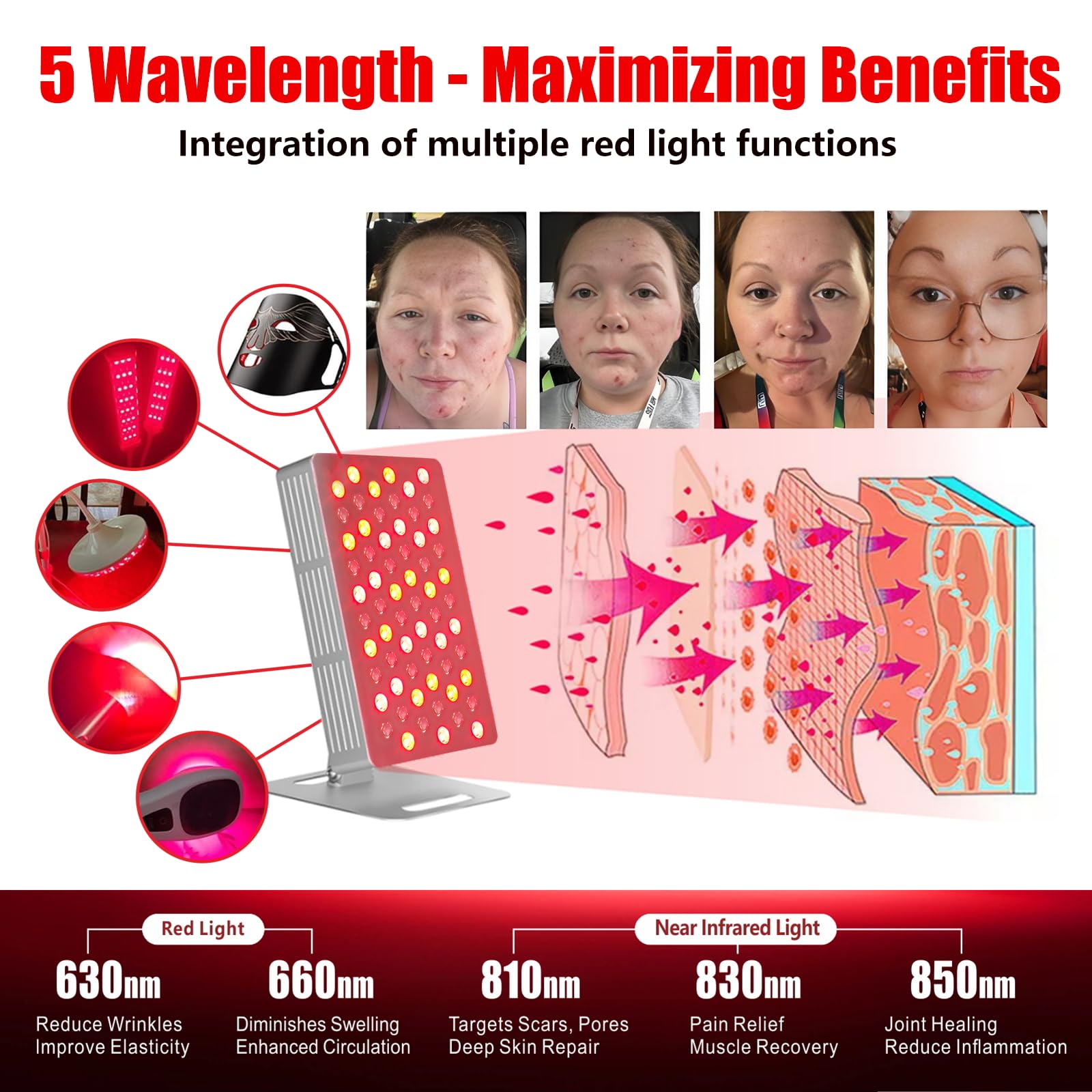 Supersred 940nm infrared offers wider coverage for home sessions