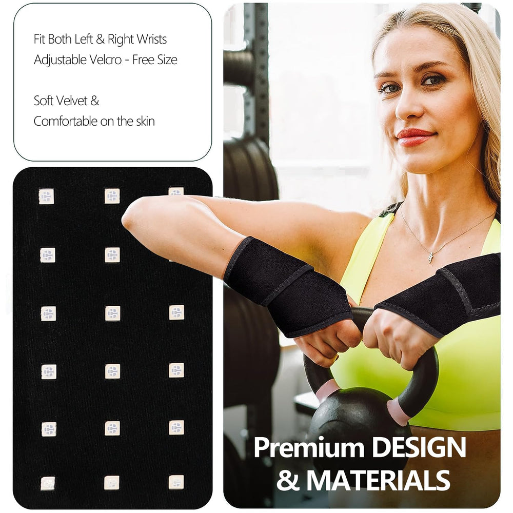 Supersred thumb-hole design targets the wrist while keeping fingers free for tasks.