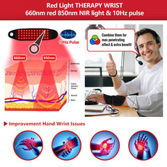Supersred wrap-around design shown on hand and wrist for flexible daily relief.