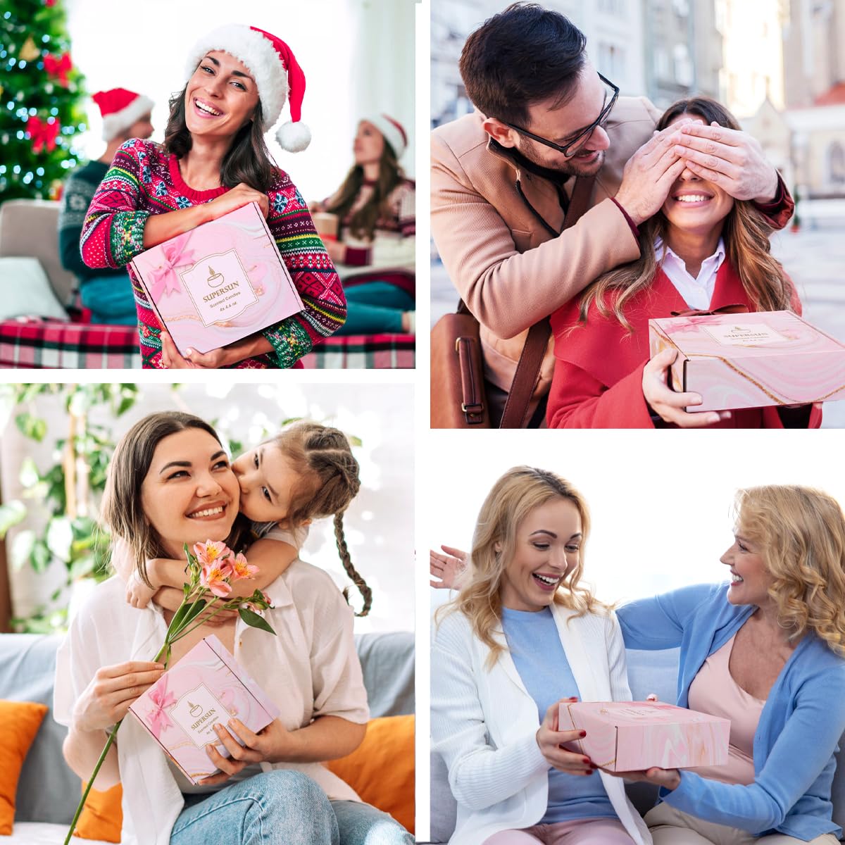 SUPERSUN 4-pack gift box showcases elegant packaging for gifting.