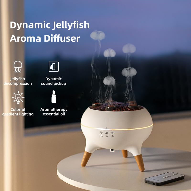 SUPNOVA Jellyfish Diffuser operates quietly for peaceful spaces
