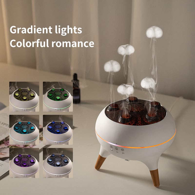 SUPNOVA Jellyfish Diffuser remote control for easy mist and light adjustments