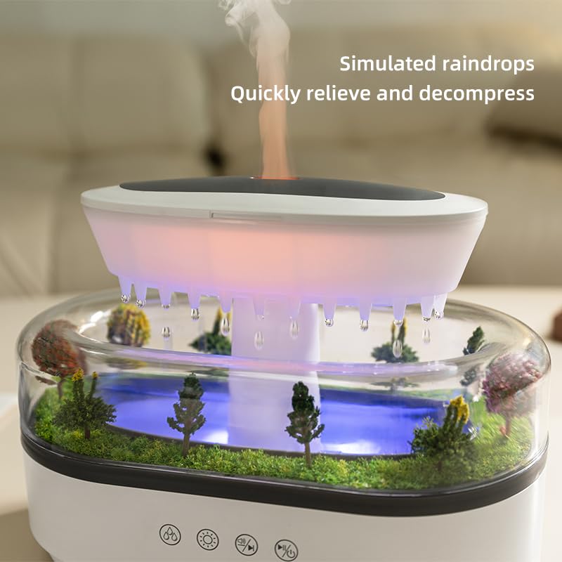 SUPNOVA Upgrade Raindrop Diffuser with LED colors illuminates mood and ambiance.