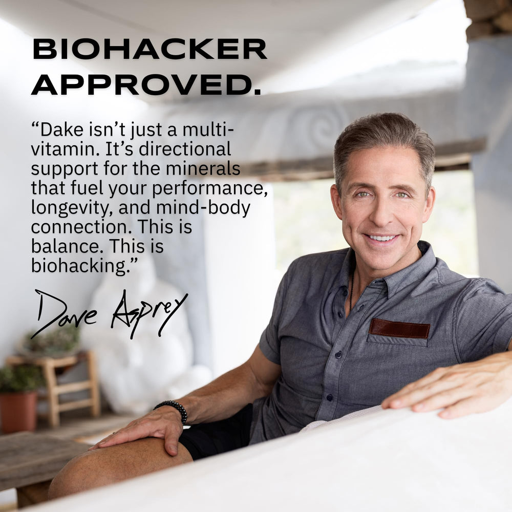 User taking a DAKE capsule as part of a daily wellness routine.