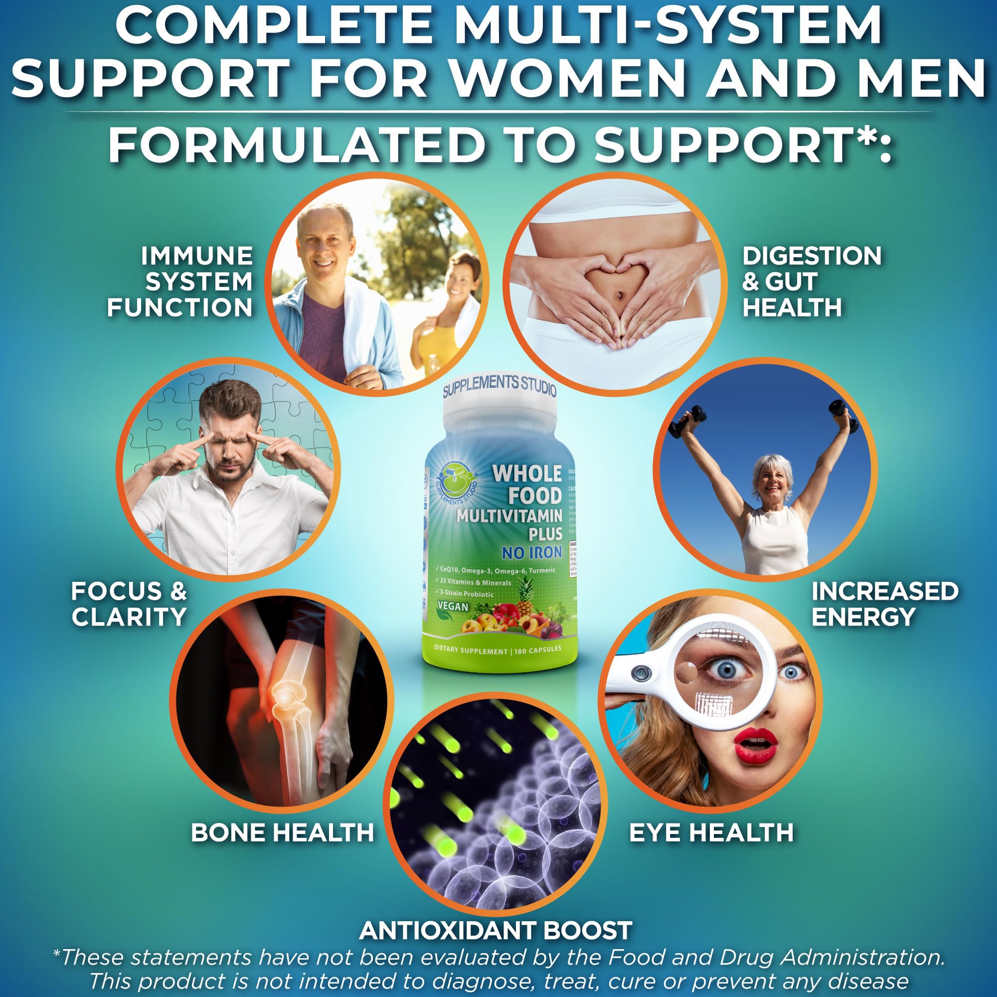 SUPPLEMENTS STUDIO CoQ10 and omega formulation supporting heart health and energy