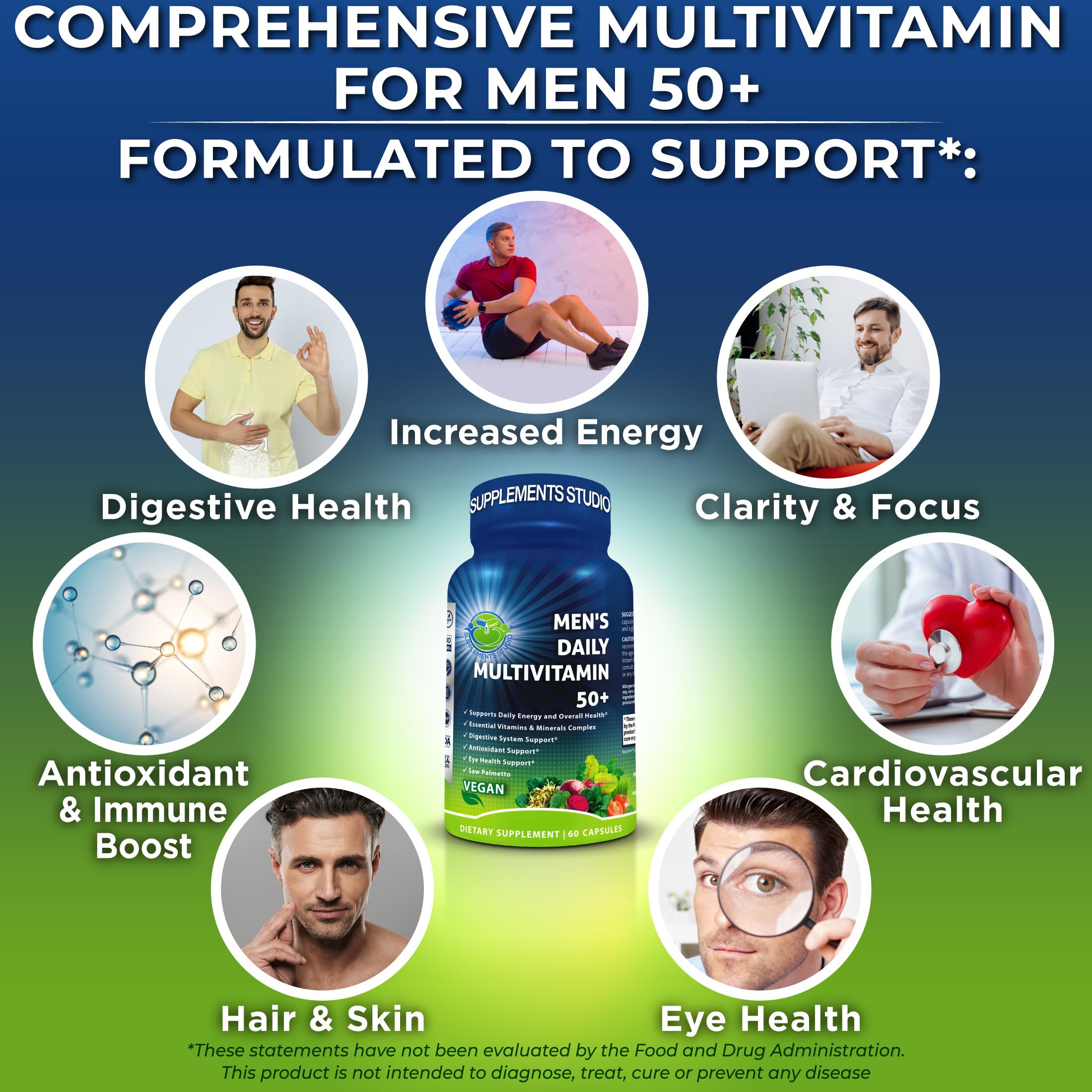 Supplements Studio Eye Health blend with lutein and zeaxanthin closeup.