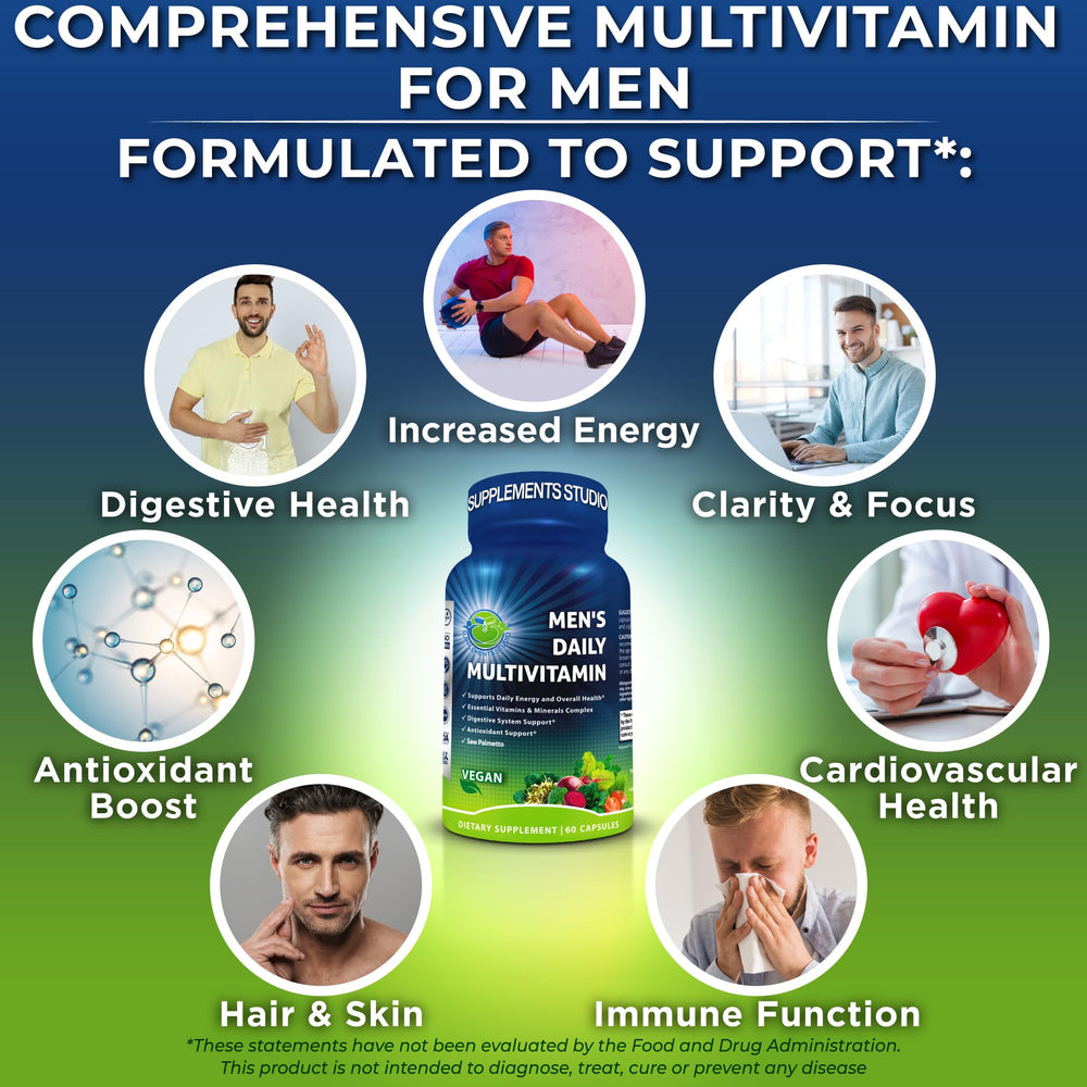 SUPPLEMENTS STUDIO Vegan multivitamin with organic superfoods like spirulina and moringa.