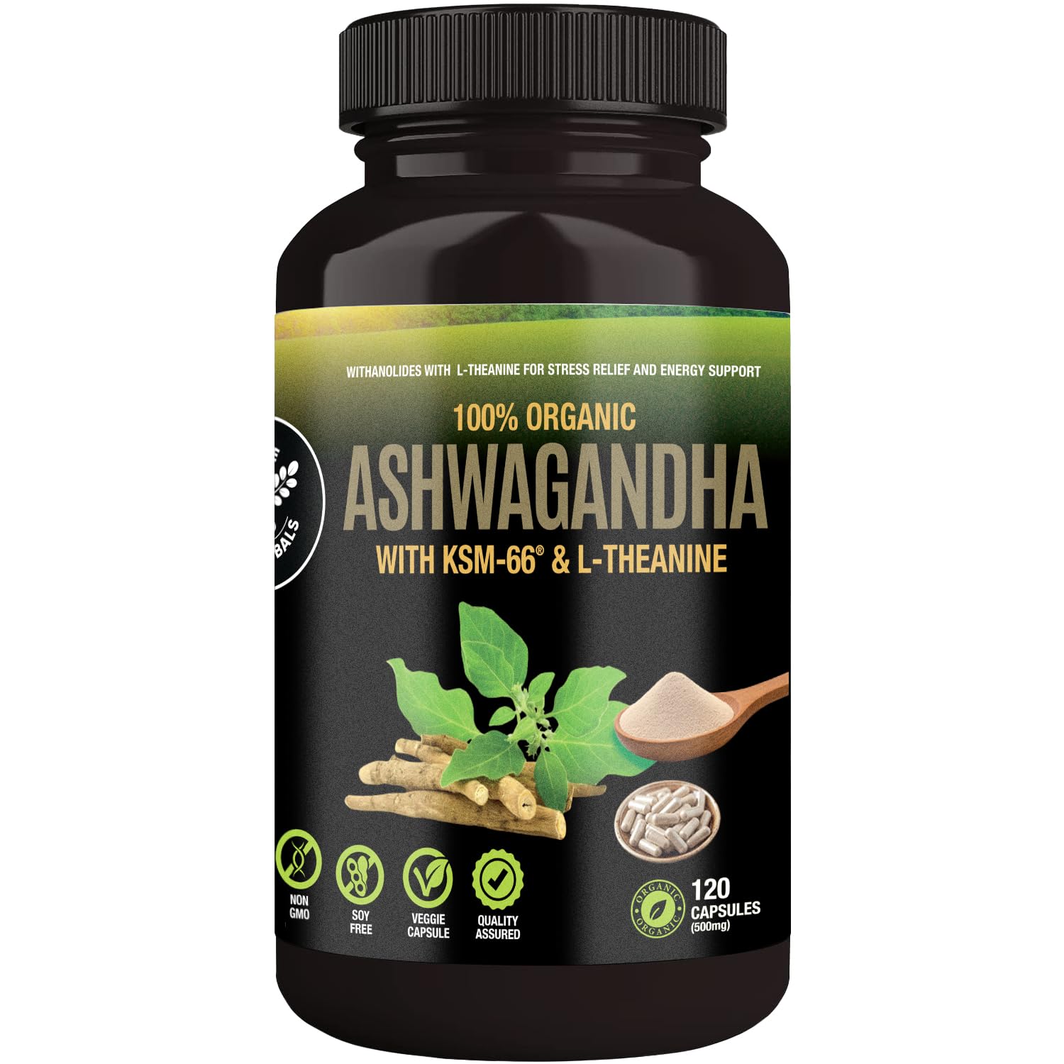 Supreme Herbals Ashwagandha capsules bottle for daily wellness routine