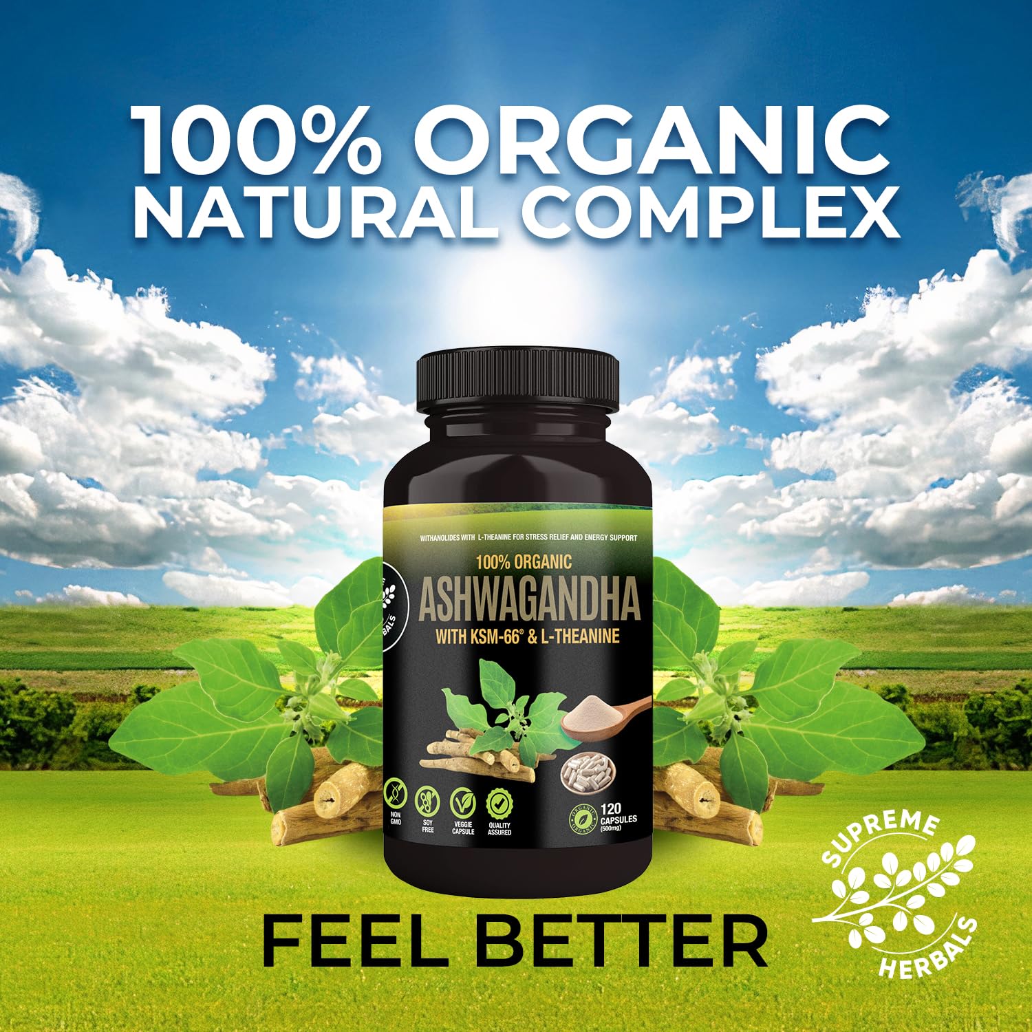 Veggie capsules by Supreme Herbals for a clean supplement routine