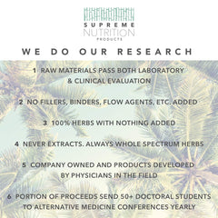 Supreme Nutrition BFB-1 essential oil blend packaging emphasizes purity and testing