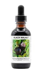 Supreme Nutrition Black Walnut Tincture bottle with dropper for convenient herbal use