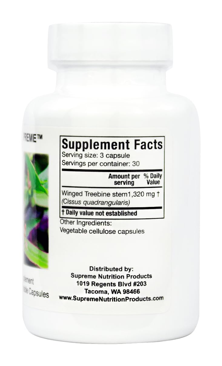 Supreme Nutrition Cissus Supreme capsules close-up highlighting vegetarian capsule format