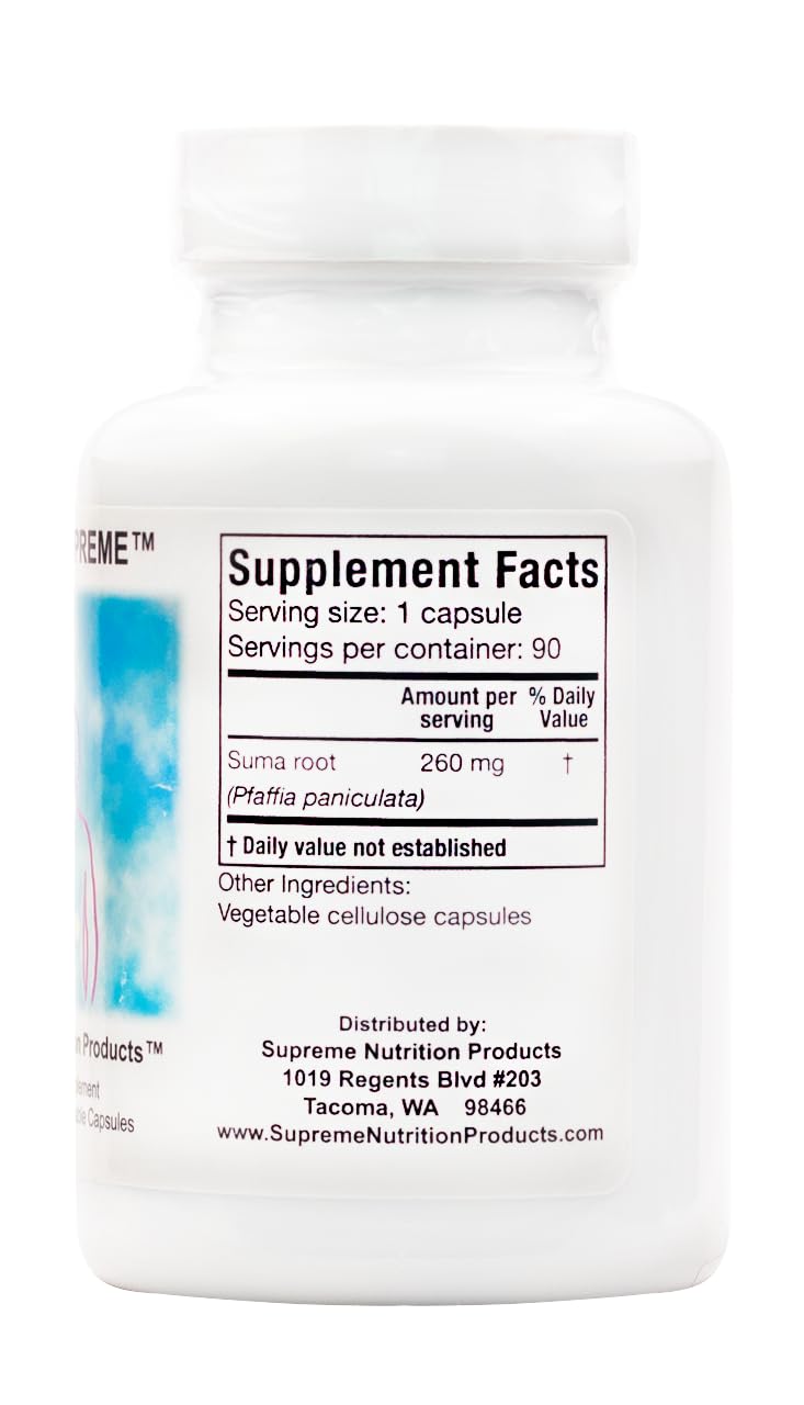 Endo Supreme capsules beside suma herb suggesting a daily ritual.