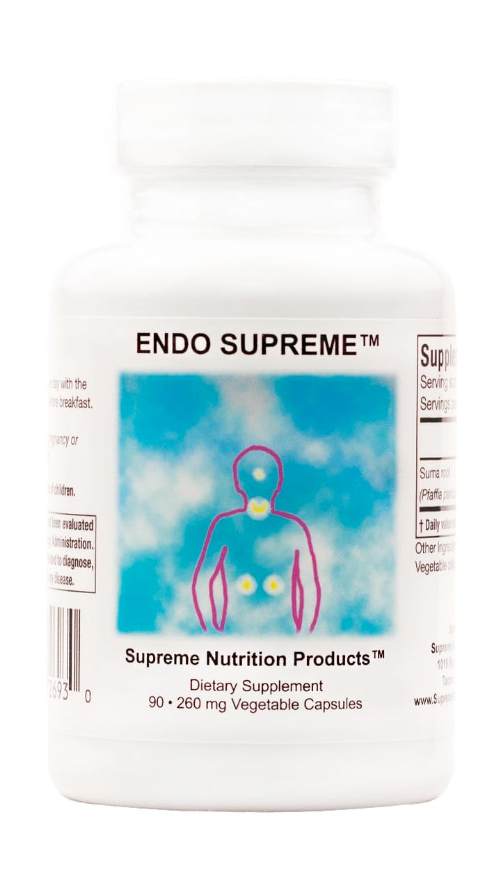 Supreme Nutrition Endo Supreme front label showing pure suma root benefits