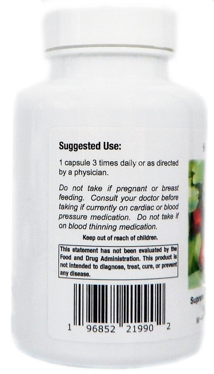 Supreme Nutrition powdered hawthorn texture displayed to show natural botanical quality