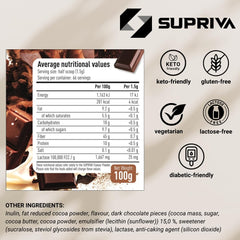 SUPRIVA Flavor Powder scoop shows portion size and low-calorie sweetness