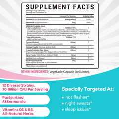 Surebounty menopause probiotic capsules closeup for simple daily intake.
