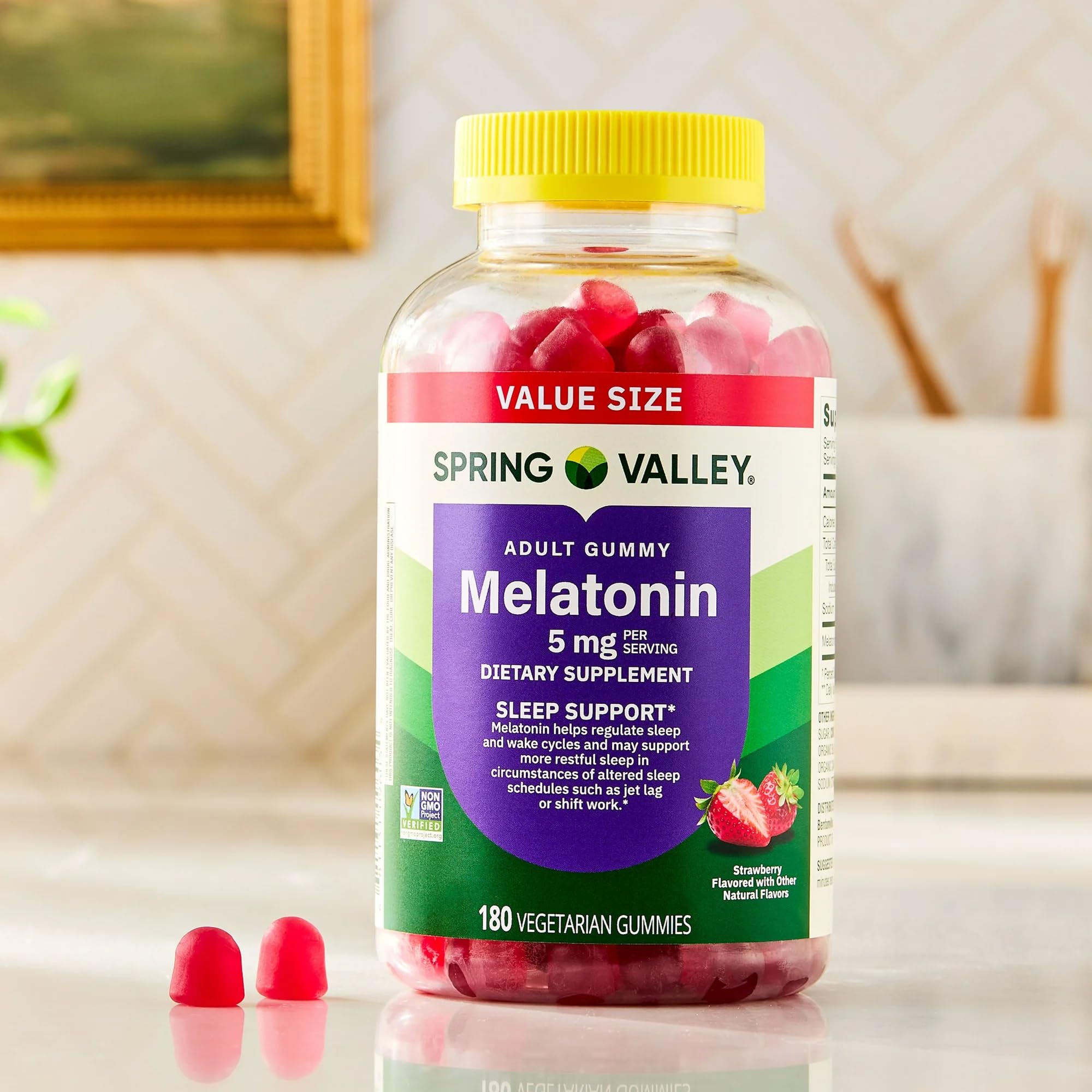 SUREFECT melatonin label displaying 60-count packaging.