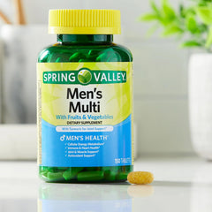 SUREFECT Spring Valley men's multivitamin bottle side view for everyday nutrition
