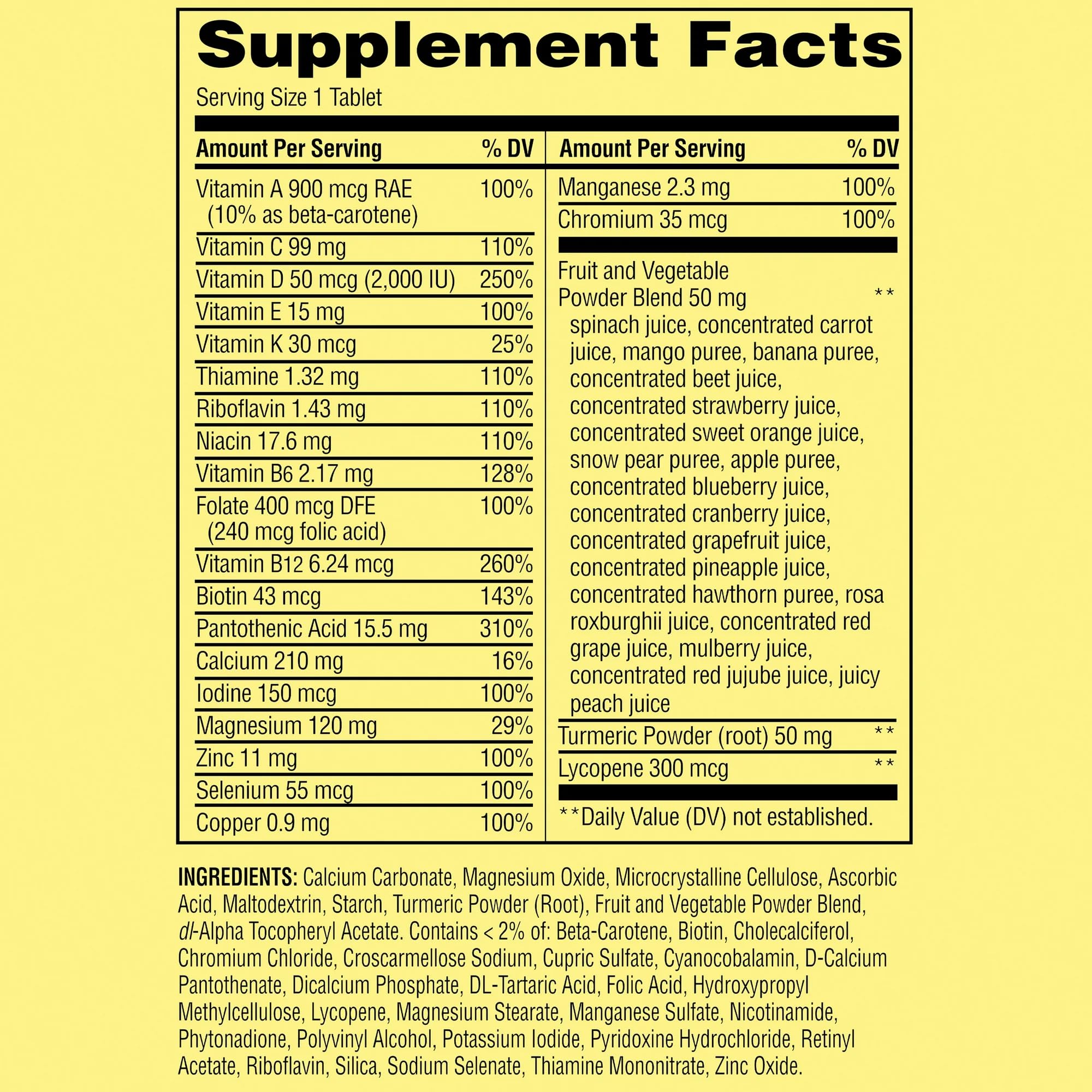 SUREFECT Spring Valley fruits-veggies-blend label highlights natural phytonutrients