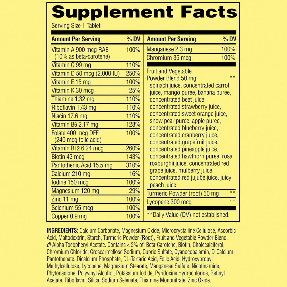 SUREFECT Spring Valley fruits-veggies-blend label highlights natural phytonutrients