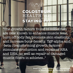 Surthrival Colostrum bottle open illustrating easy pour and quick use.