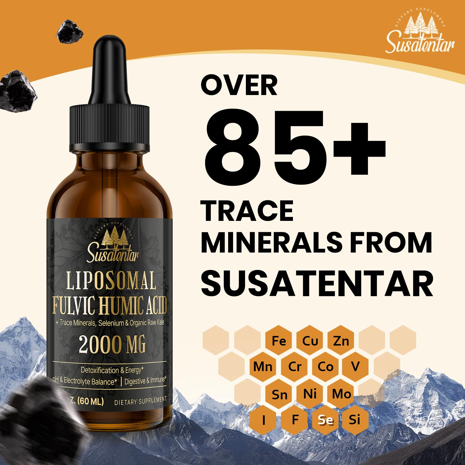 Susatentar Florida-sourced ingredients close-up conveys quality origin