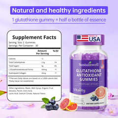 Close-up of SustainWell label highlighting liposomal delivery and clean ingredients.